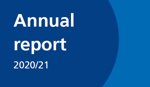 Annual report 2020/21 cover graphic