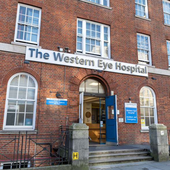 External shot of Western Eye hospital