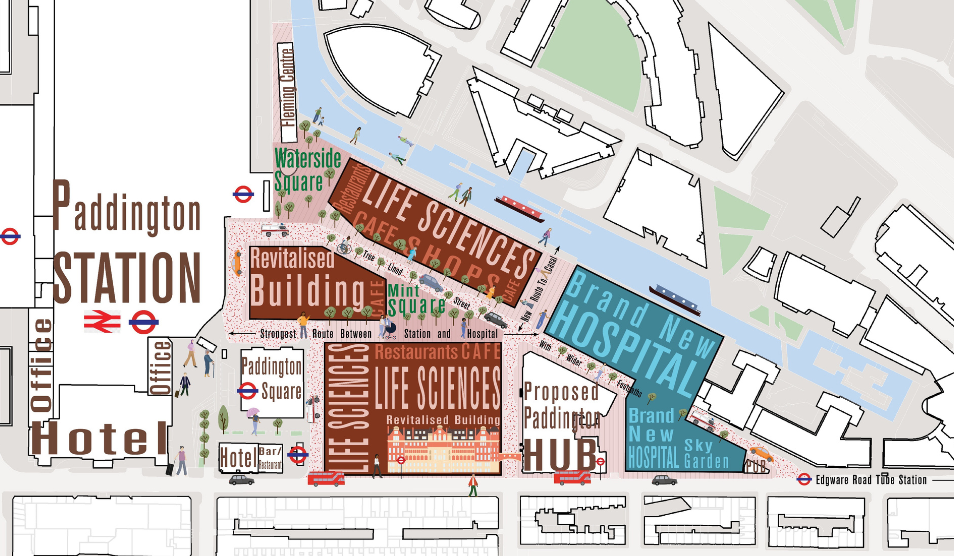 Paddington masterplan map