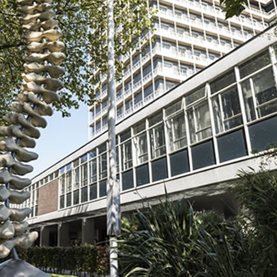External shot of Charing Cross hospital main entrance