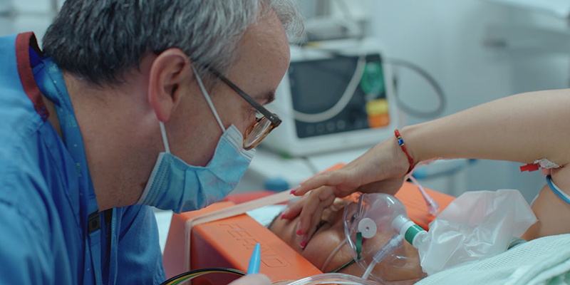 Photo of trauma patient taken from Channel 4's Emergency programme from series 3