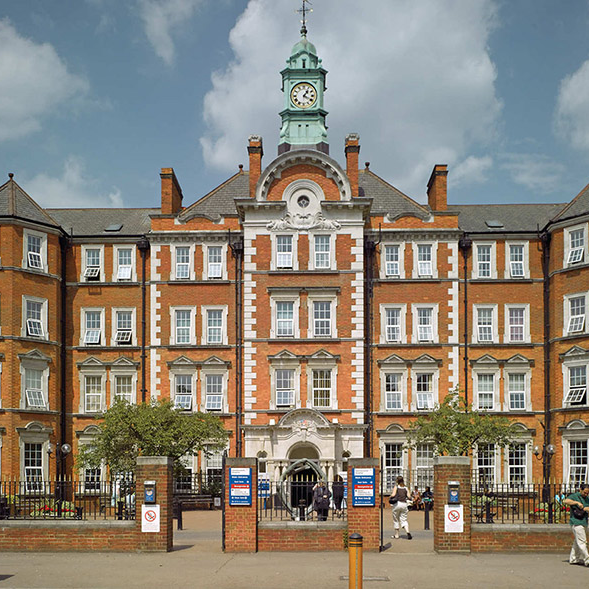 External shot of Hammersmith hospital main entrance