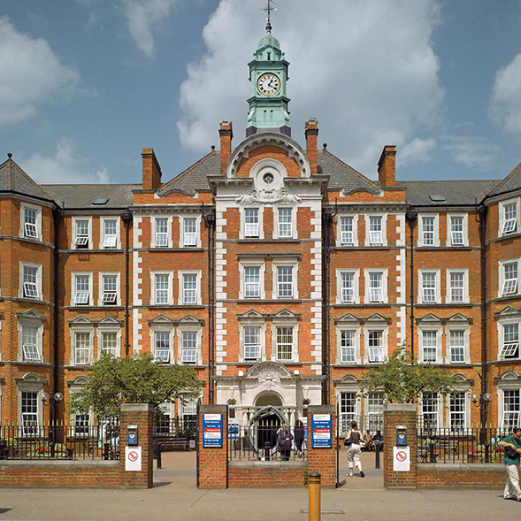 External shot of Hammersmith hospital main entrance External shot of Hammersmith hospital main entrance