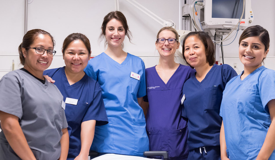 Group of female nursing staff