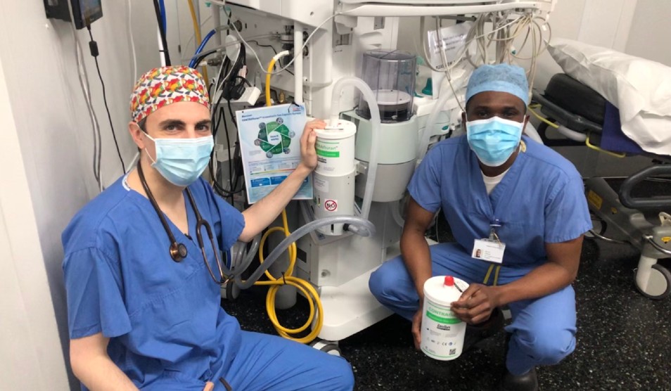 Trust staff involved in anaesthetic gas capture trial