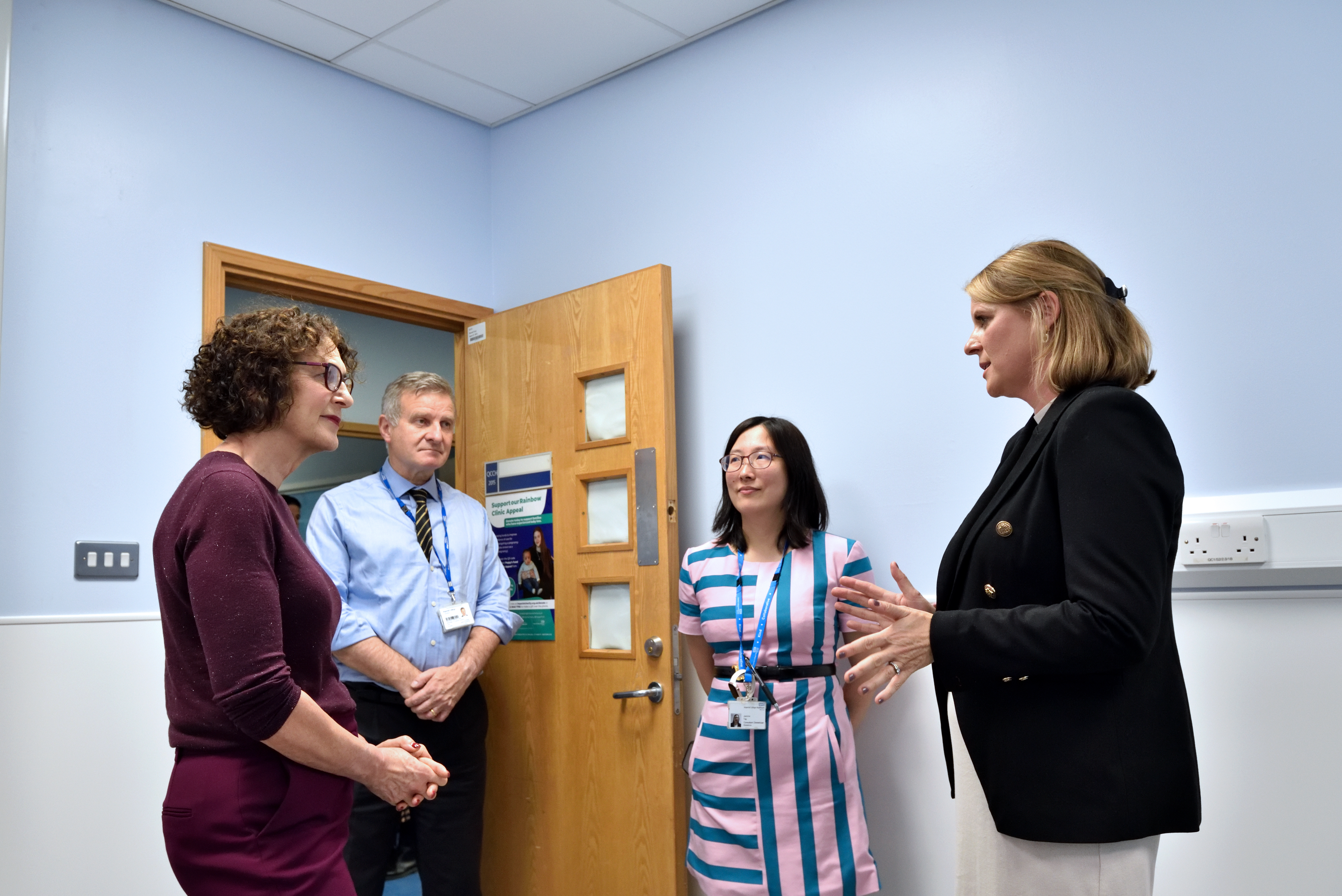 Baroness Merron meets with staff and former patient in Centre for Fetal Care