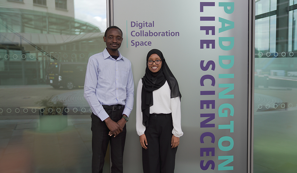 Greg and Somaya HDR UK interns