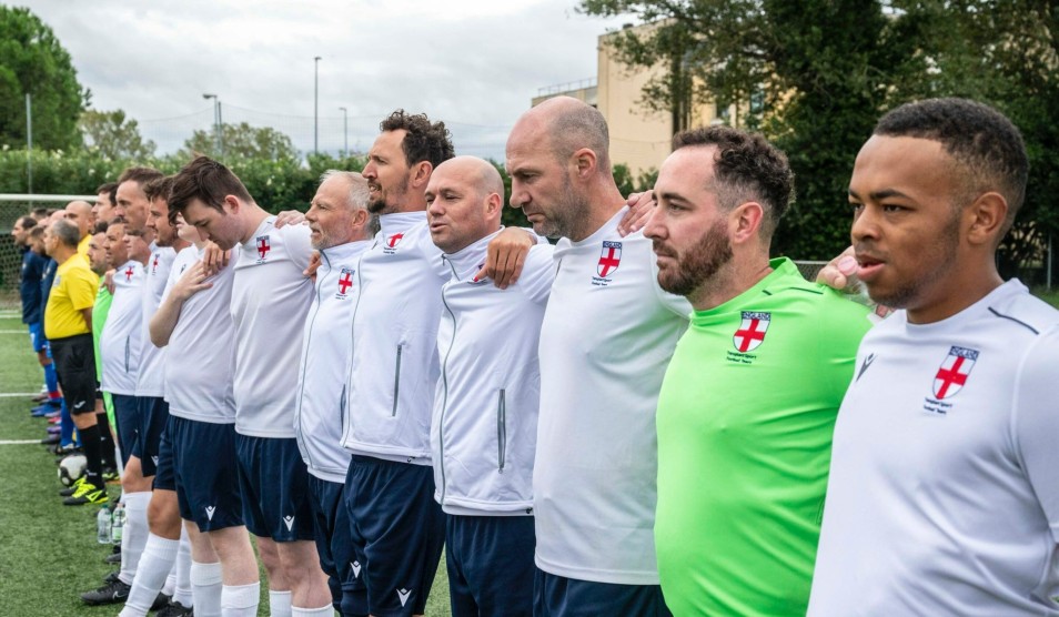 England team at Transplant Football World Cup (credit Thornhill Productions)