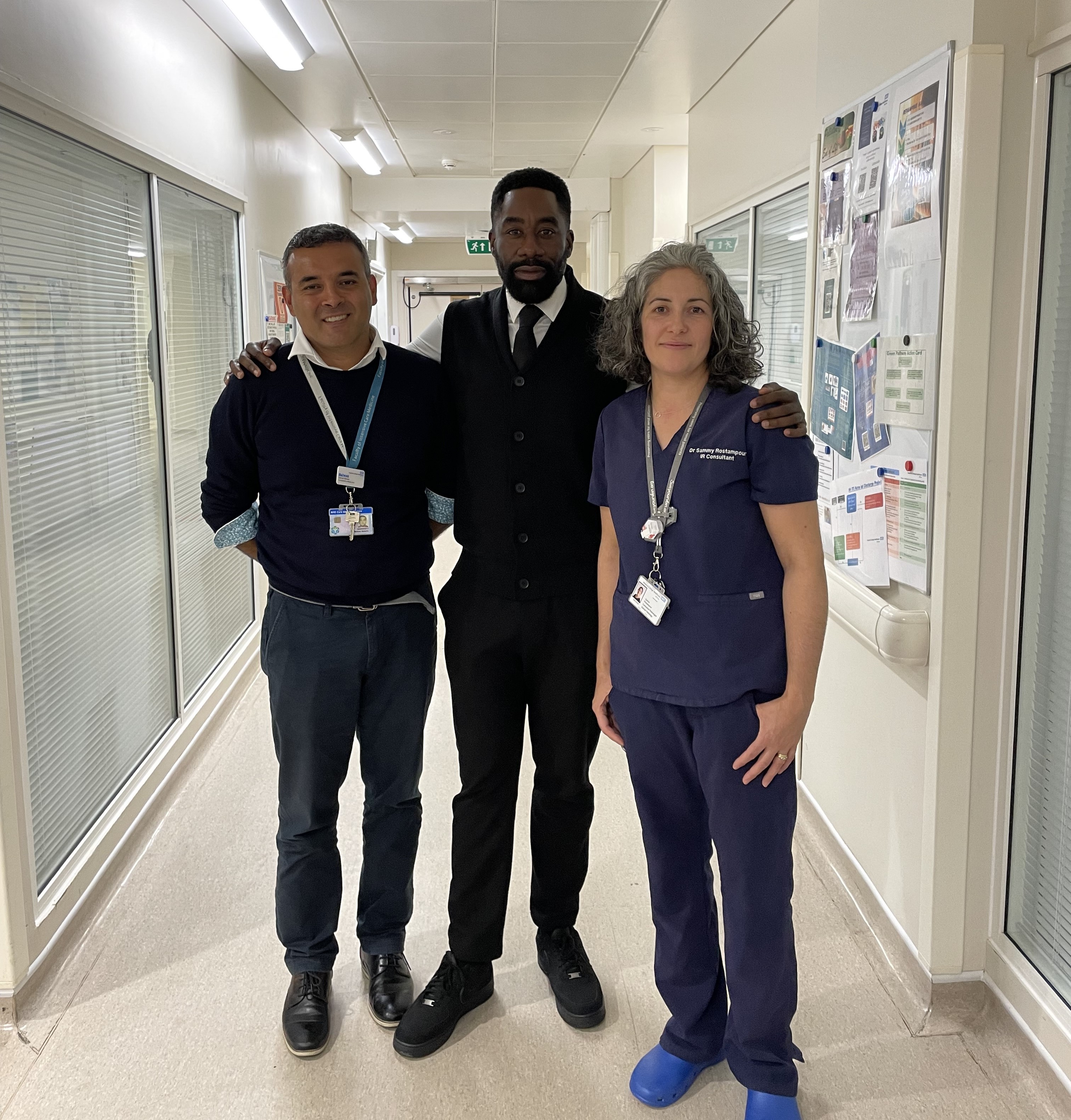 Photo of Dr Behrad Baharlo, Matthew, and Dr Sammy Rostampour