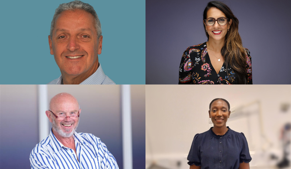 Photos of the four members of staff recognised in the King's New Year Honours