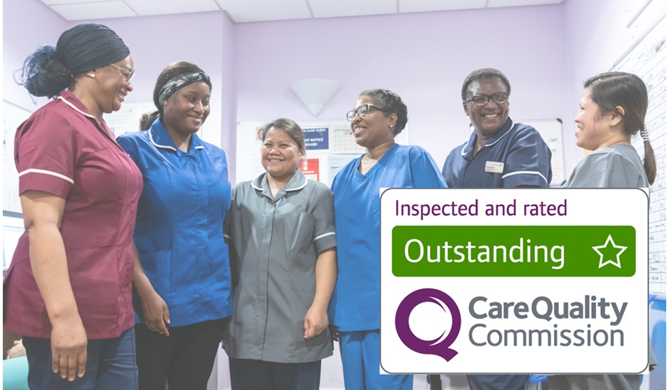 Maternity staff in a ward Maternity staff in a ward