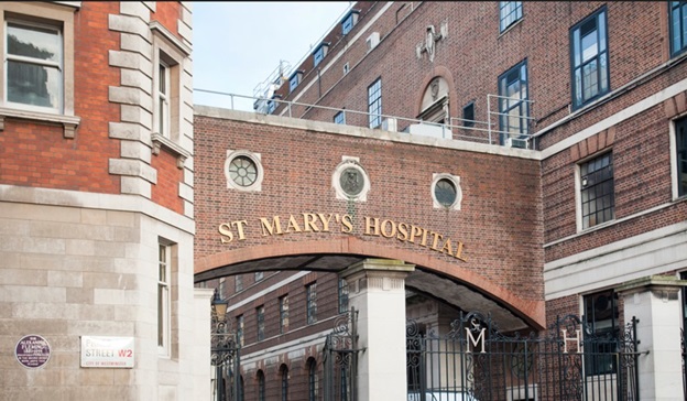 Photo of St Mary's Hospital arch