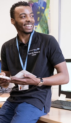 Asher who joined the Trust as an apprentice