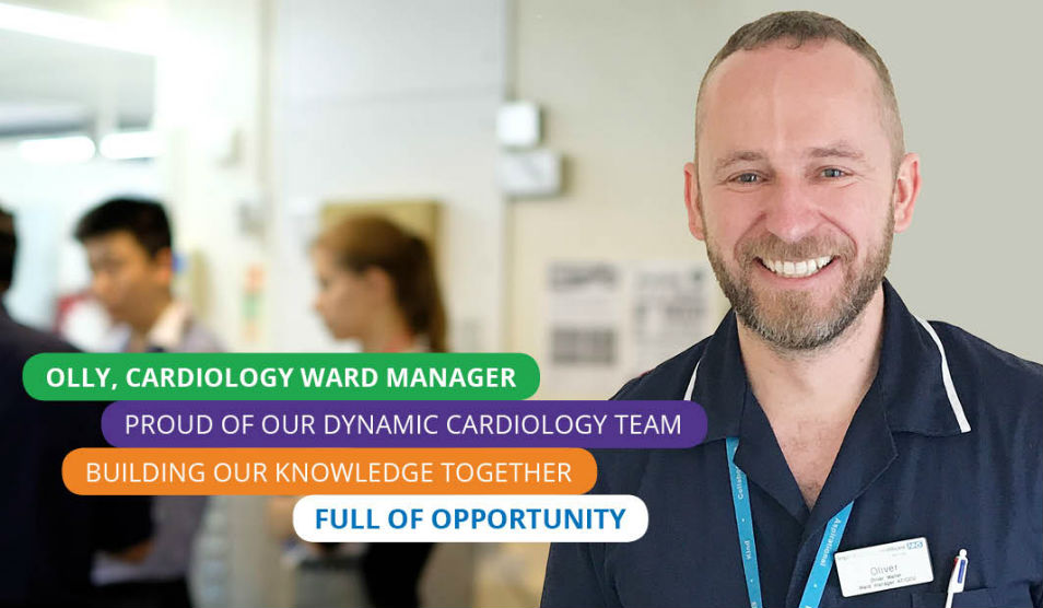 Portrait of Olly cardiology ward manager