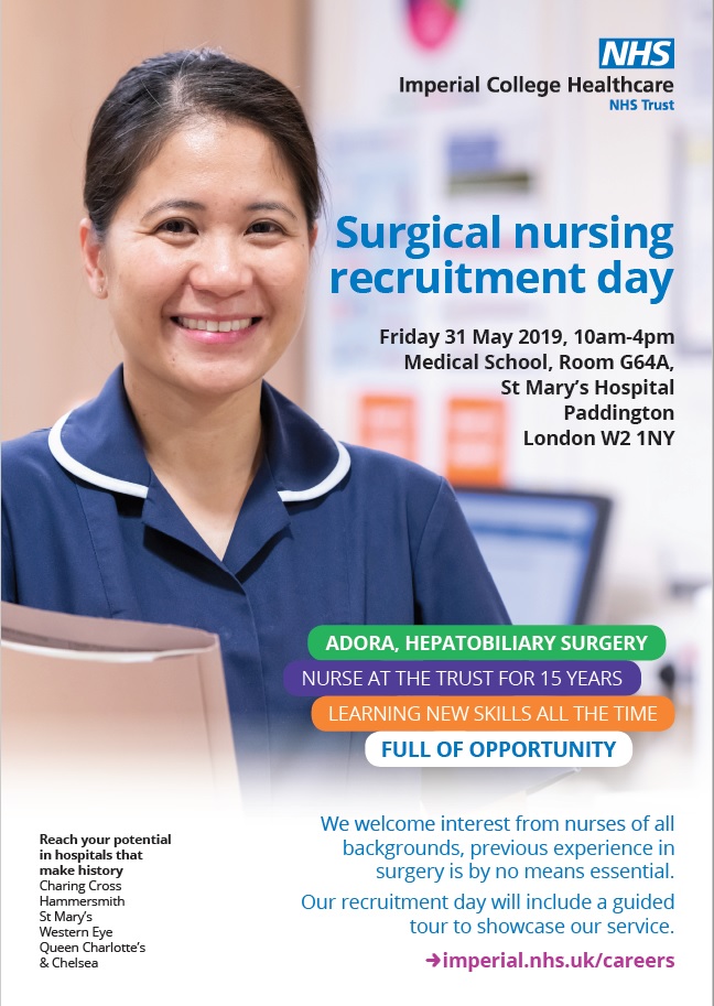 Surgical nursing recruitment open day 31 May 2019