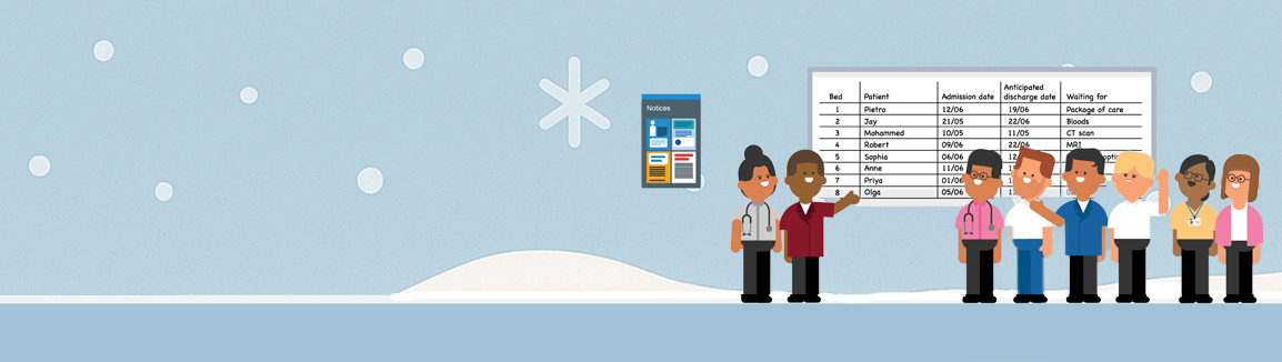 Winter care graphical banner