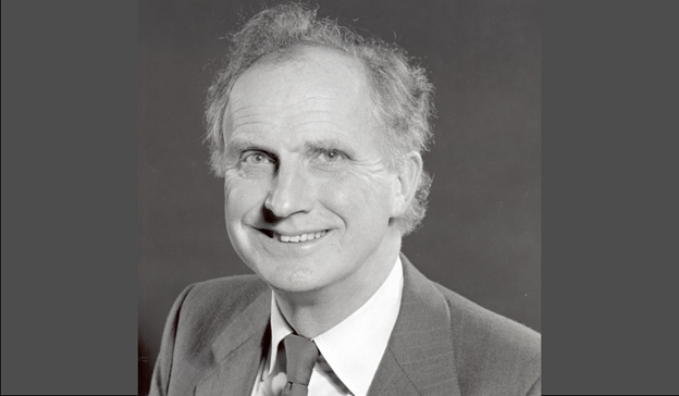 Black and white photograph of Dr Alasdair Fraser