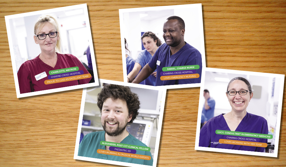Images of people from the NHS Creative recruitment campaign 