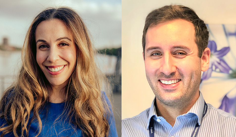 Headshots of Maya Al-Memar and Sotirios Saravelos