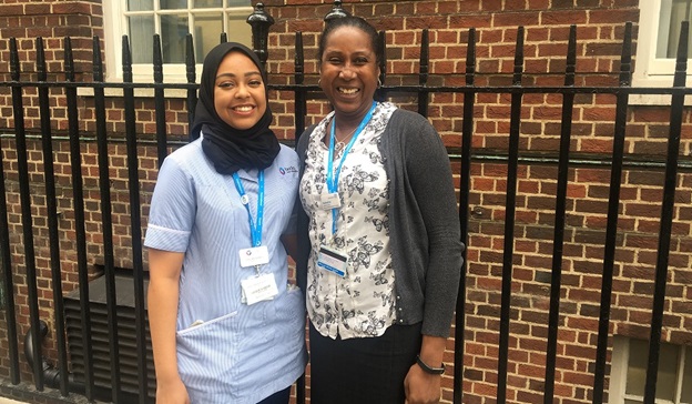 Lulu Mohammed and Katharine Brown - Nurses Day 2019 