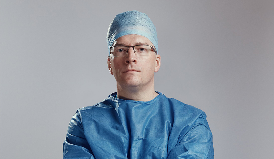 Portrait of Mr Morgan McMonagle, trauma and vascular surgeon