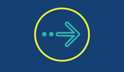 Next steps graphic icon