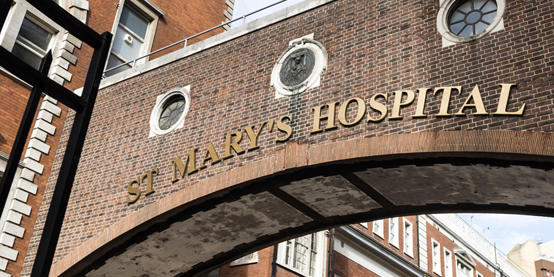 Photo of arch at St Mary's hospital
