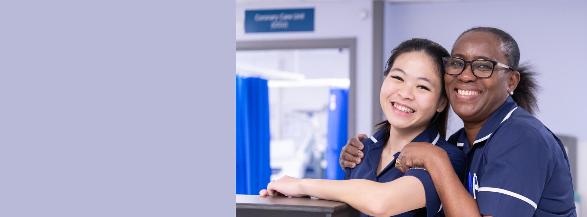 Two smiling staff nurses