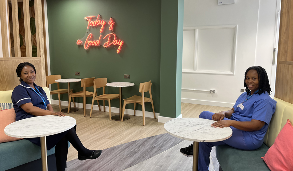 Flagship lounges at Charing Cross and Hammersmith hospitals officially