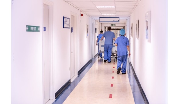 Hospital corridor Imperial College Healthcare NHS Trust in London