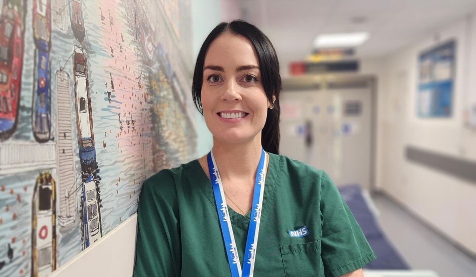 Photo of Nicola Crossey, clinical lead therapist for Occupational Therapy and Physiotherapy in acute and emergency medicine.