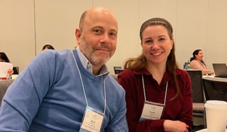 Scott Mullaney, divisional research manager for medicine & integrated care and Louise Young, lead research nurse for neurosciences.