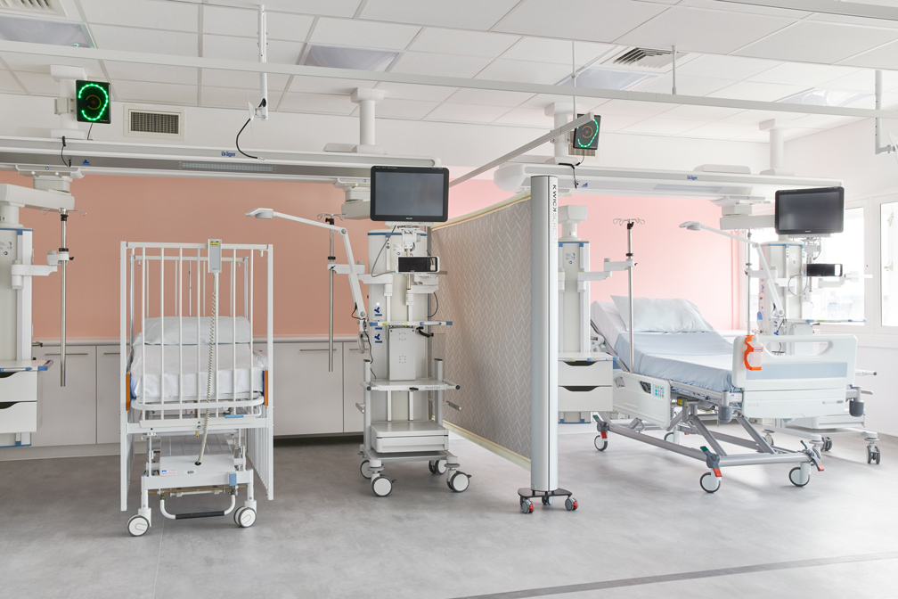 Children's intensive care unit at St Mary's Hospital in Paddington, London