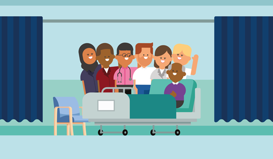 Staff and patients graphic