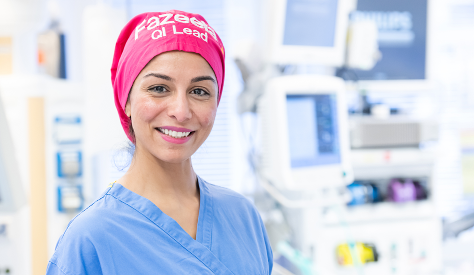 Portrait of anaesthetist in theatre