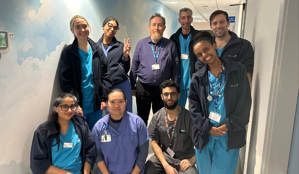 Group photo of the Wembley Community Diagnostic Centre team