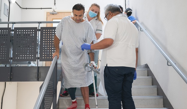 Hip replacement patient Hip replacement patient