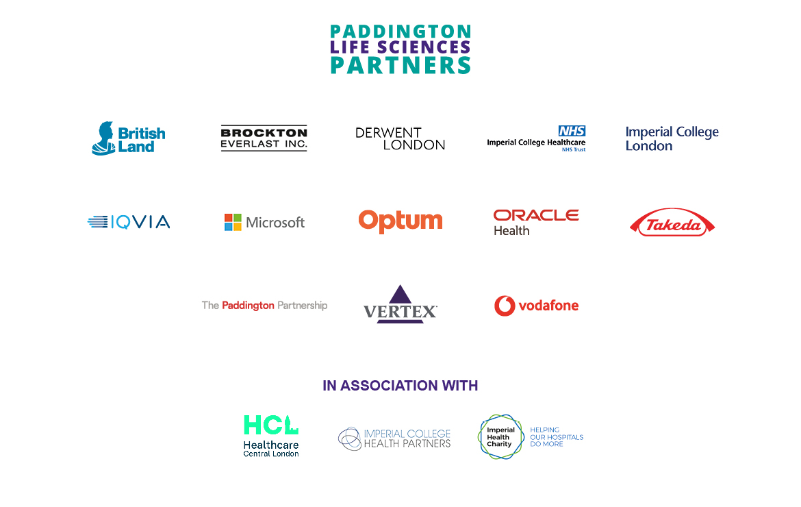 Paddington Life Sciences Partners logo board 