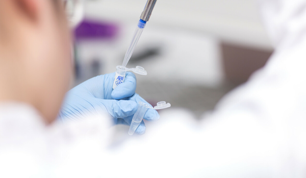 Close up of test tube and pipette