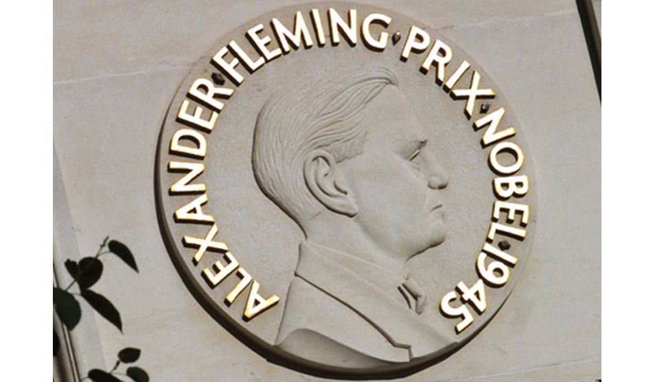 Alexander Fleming plaque at St Mary's hospital