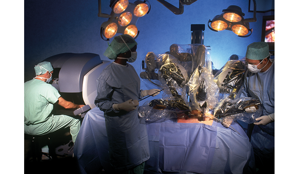 Photo of operation in hospital theatre Photo of operation in hospital theatre