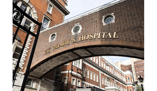 External photo of arch at St Mary's hospital External photo of arch at St Mary's hospital