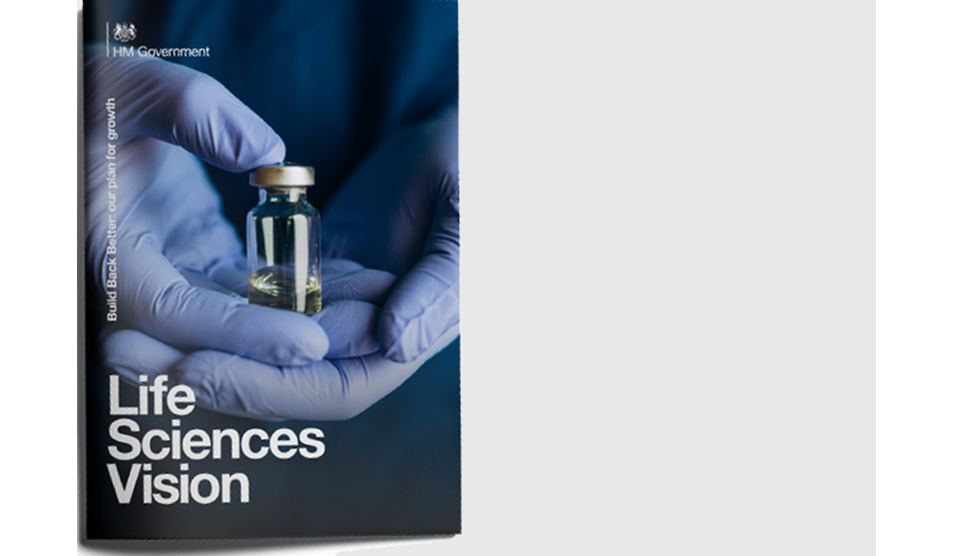 Closeup photo Government Life Sciences Vision document Closeup photo Government Life Sciences Vision document