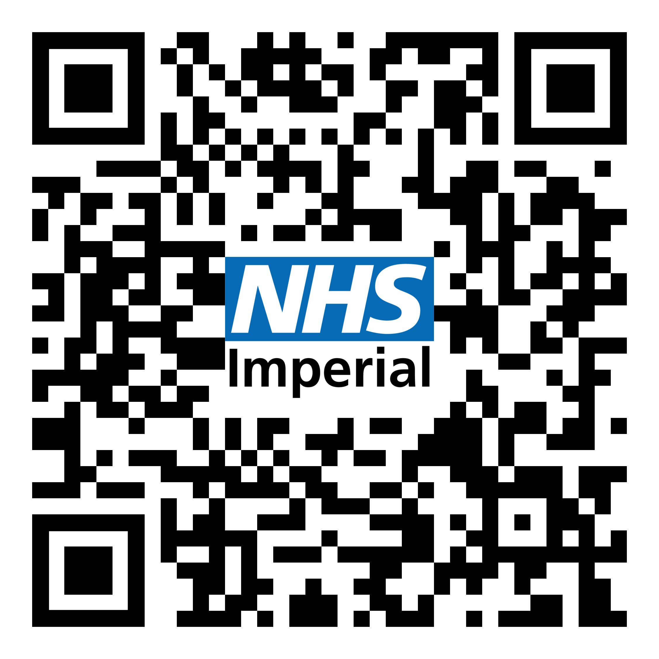 QR code for dermatology patient information page