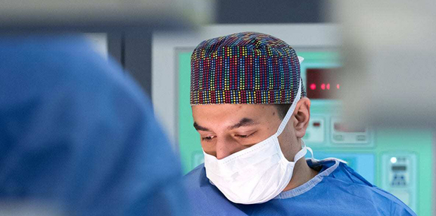 Consultant performing surgery