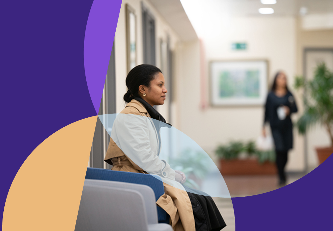 Patient at reception
