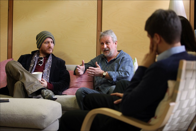 People sitting and having a conversation