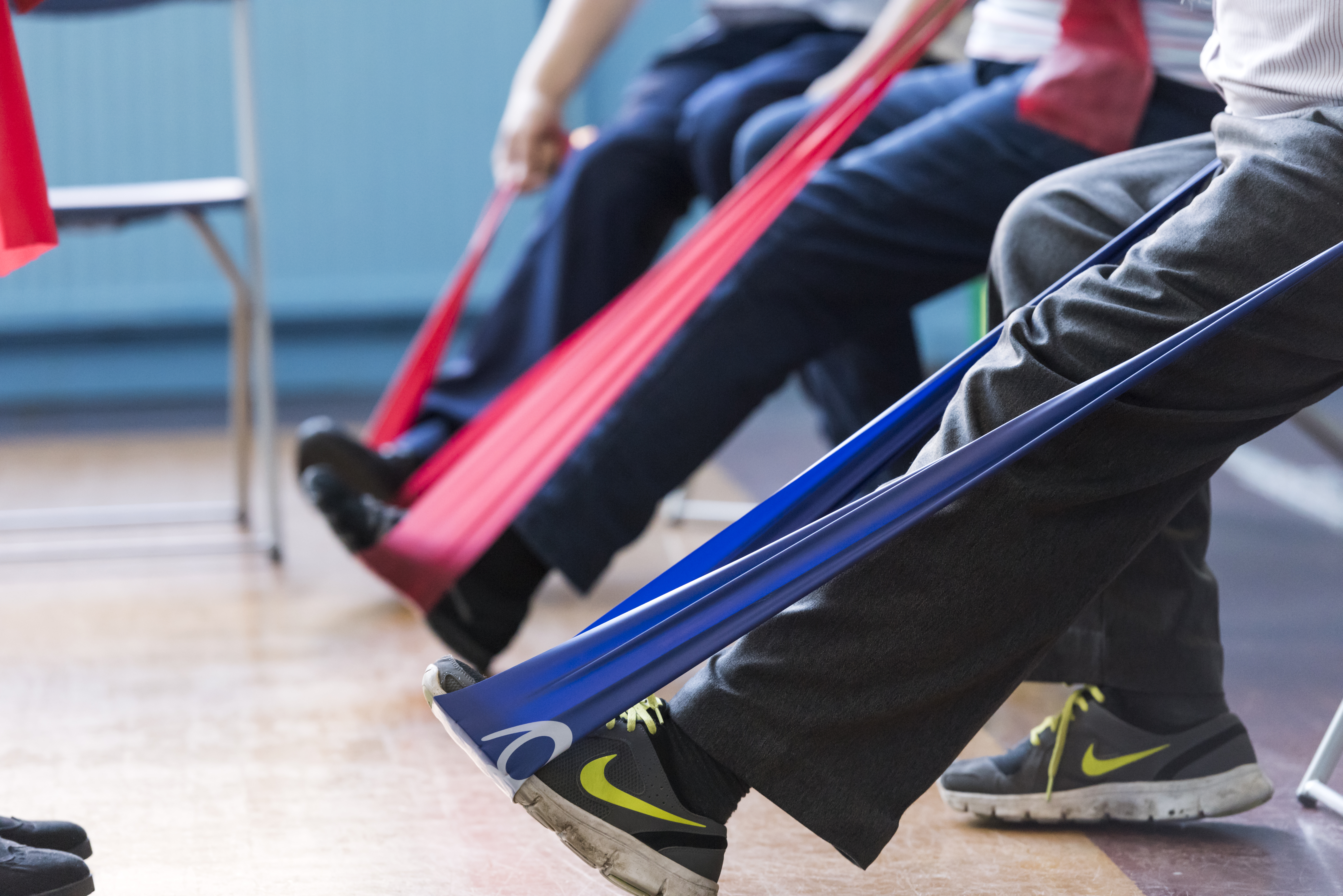 Cardiac rehabilitation class at Charing Cross Hospital 