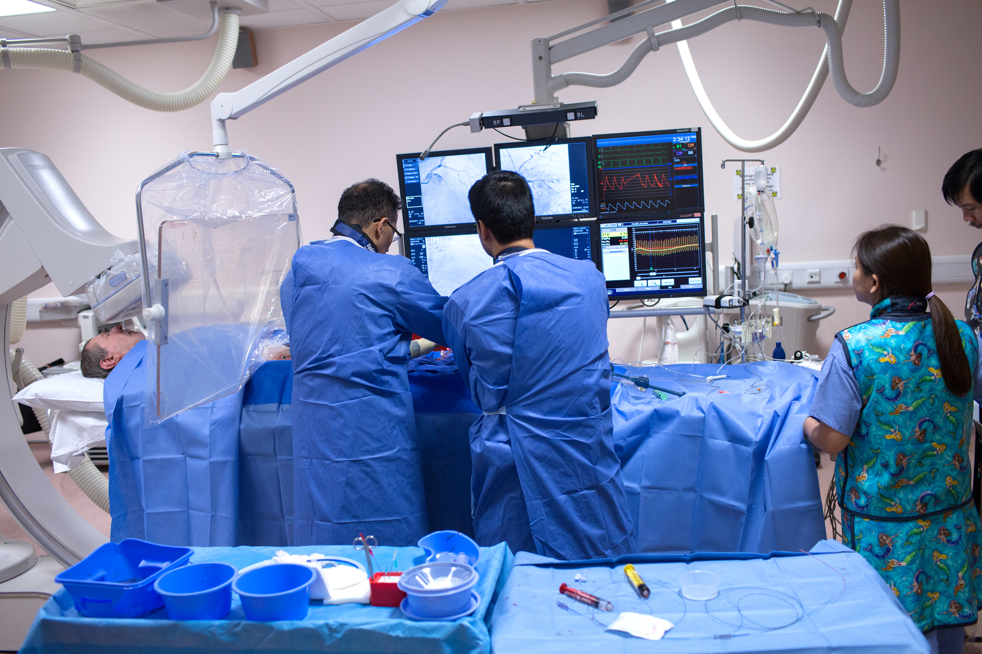 Cardiac catheter lab at Hammersmith Hospital 
