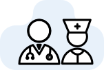 Doctor and nurse graphic